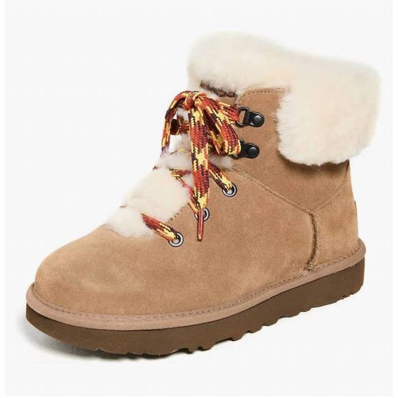 UGG Shoes - NEW UGG women classic mini alpine lace boot in chestnut